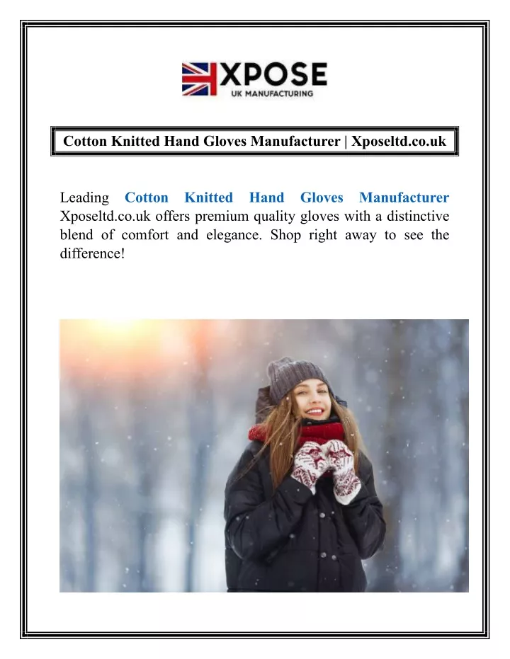 cotton knitted hand gloves manufacturer xposeltd