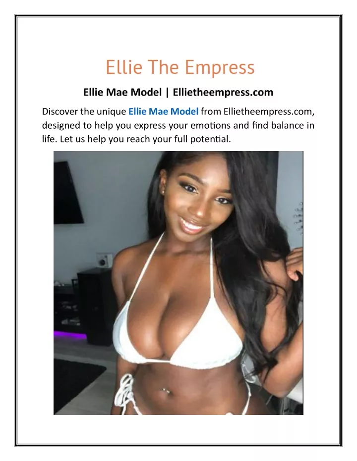 ellie mae model ellietheempress com