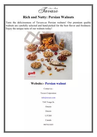 Rich and Nutty Persian Walnuts