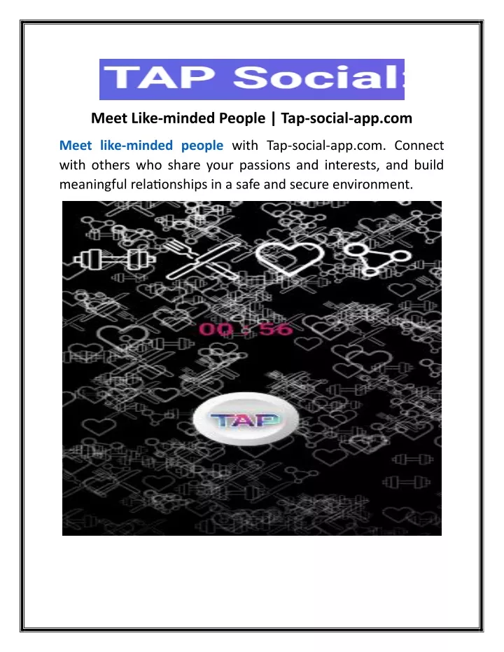 meet like minded people tap social app com