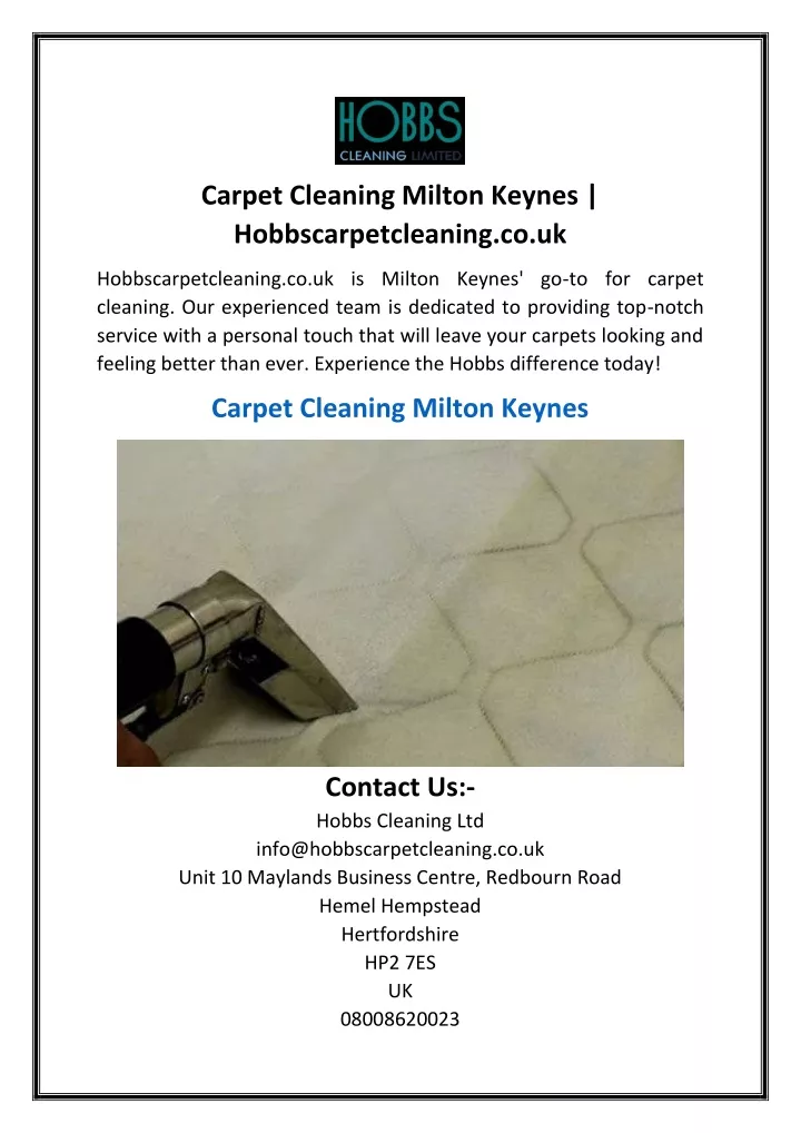 carpet cleaning milton keynes hobbscarpetcleaning
