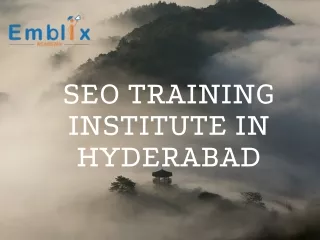 SEO Training Institute in Hyderabad