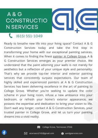 A & G Construction Services