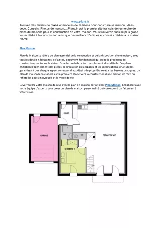 Plan Maison