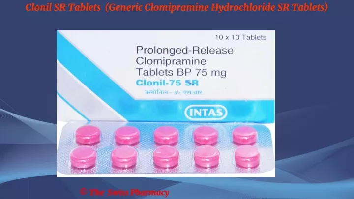 clonil sr tablets generic clomipramine