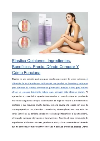elastica opiniones ingredientes beneficios precio