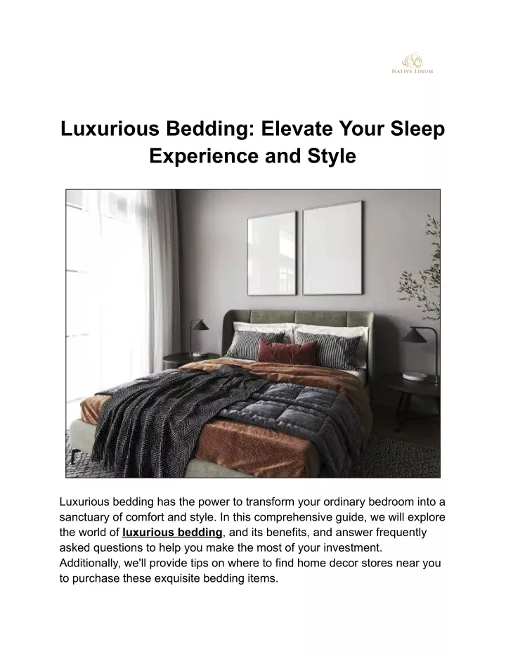 luxurious bedding elevate your sleep experience