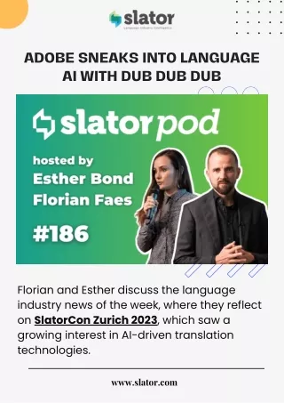 adobe sneaks into language ai with dub dub dub