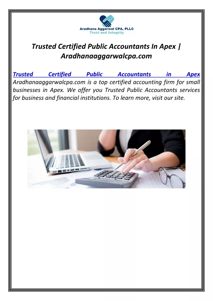 trusted certified public accountants in apex