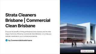 Elevate Your Property: Expert Strata Cleaners in Brisbane