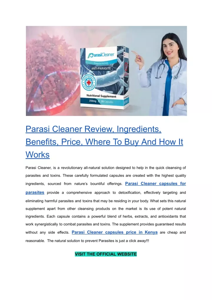 parasi cleaner review ingredients benefits price