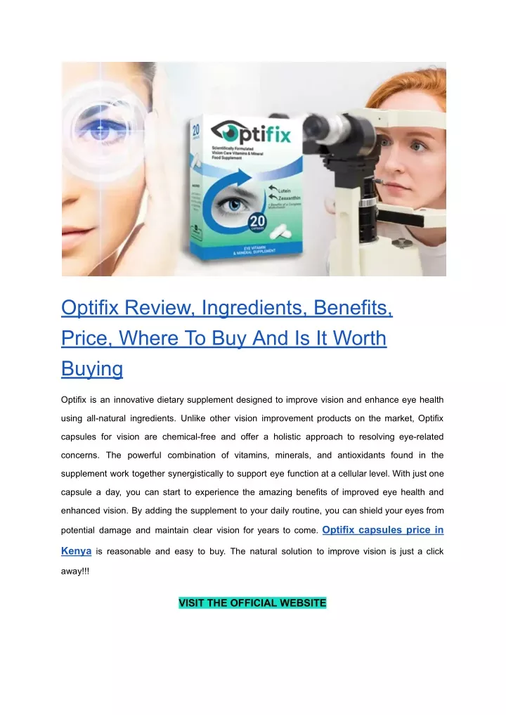 optifix review ingredients benefits price where