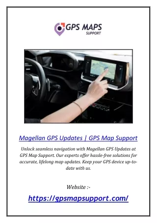 Magellan GPS Updates | GPS Map Support