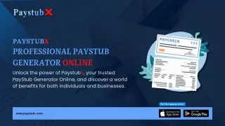 PaystubX App - Your Ultimate PayStub Generator Online