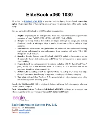 EliteBook x360 1030