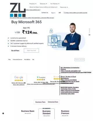 Buy Microsoft 365 Business & Plans | India's best M365 pricing
