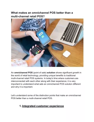 What makes an omnichannel POS better than a multi-channel retail POS