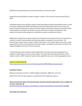 global bronchoscopy market size overview