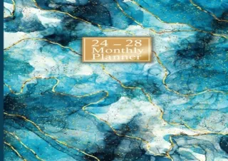 [EPUB] DOWNLOAD 2024-2028 Monthly Planner 5 years: Large Size - From January 2024 to December 2028 - Marble Cover Design