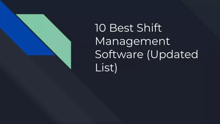 10 best shift management software updated list