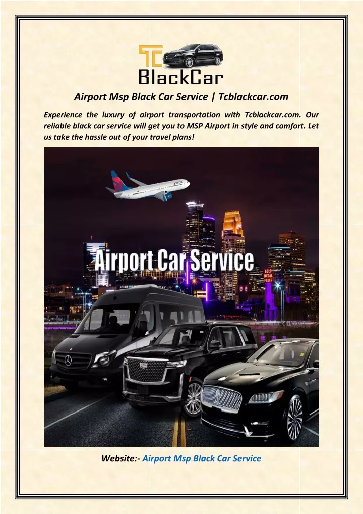 airport msp black car service tcblackcar com