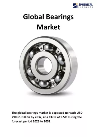 Global Bearings Market