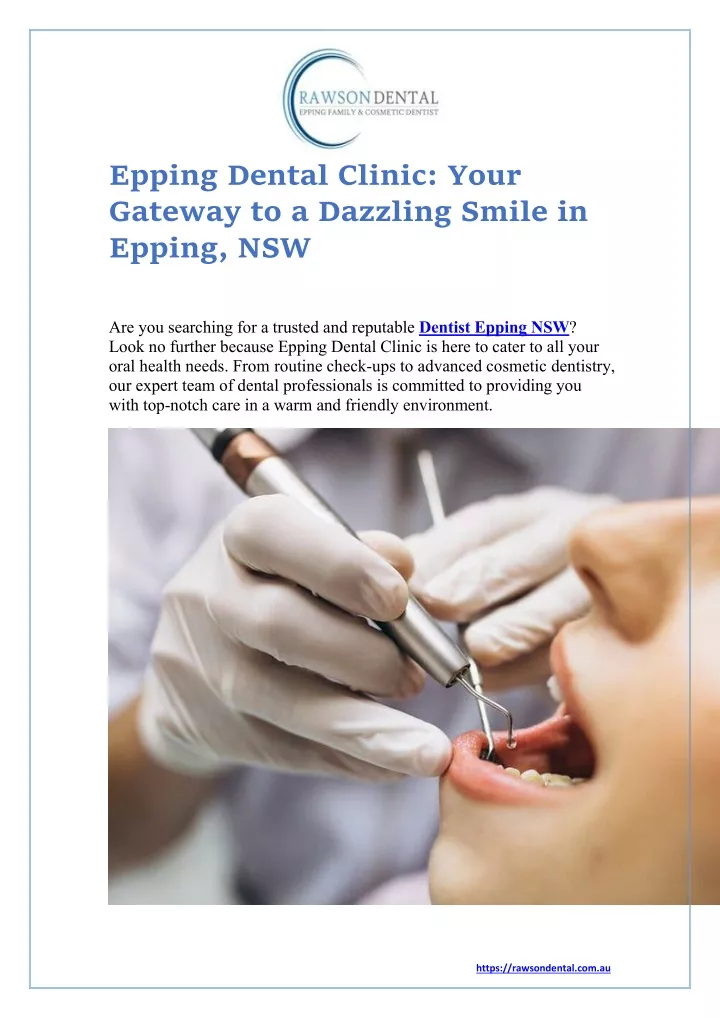 epping dental clinic your gateway to a dazzling
