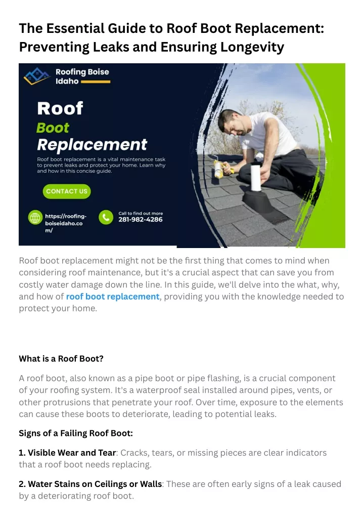 the essential guide to roof boot replacement
