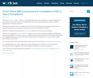 IOTAP Work 365 Announces the Completion of SOC 2 Type 2 Compliance