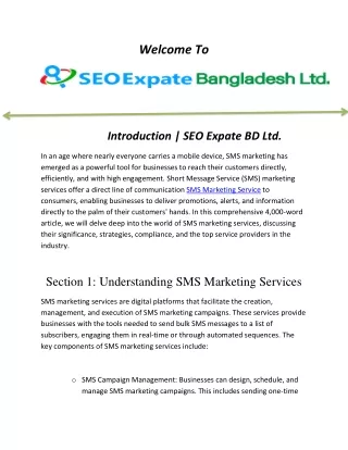 Introduction | SEO Expate BD Ltd.