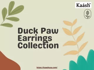 duck paw earrings collection