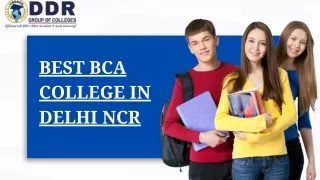Best BCA college in Delhi NCR