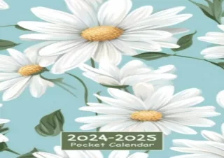 FREE READ [PDF] pocket calendar 2024-2025 for purse: 2 Year Small Size - Daisy Flower Volume 3