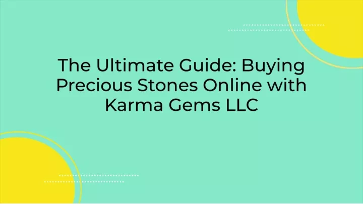 buy precious stone online karma gems llc