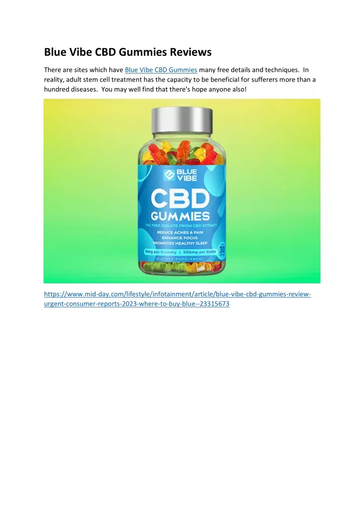 Ppt Blue Vibe Cbd Gummies Reviews Powerpoint Presentation Free