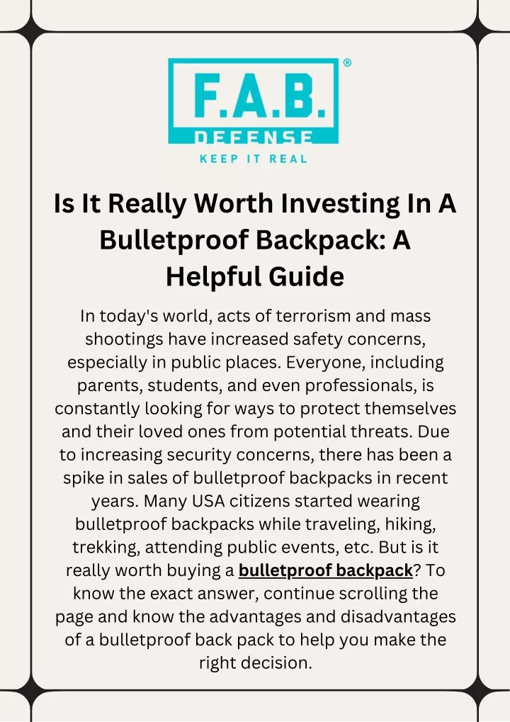 is it really worth investing in a bulletproof