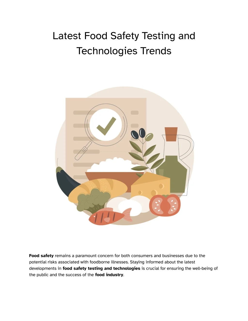PPT - Latest Food Safety Testing and Technologies Trends PowerPoint ...