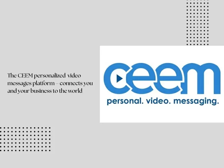 the ceem personalized video messages platform