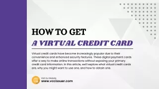 How to Get a Virtual Credit Card
