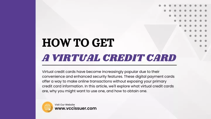 how to get a virtual credit card