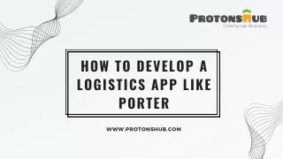 how to develop a logistics app like porter