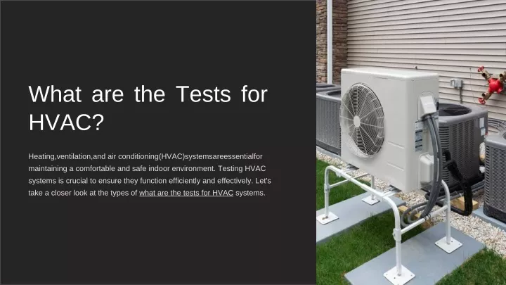what are the tests for hvac