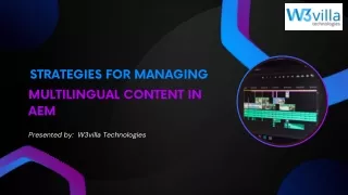 Strategies for Managing Multilingual Content in AEM