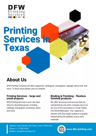 Printing Services in Texas