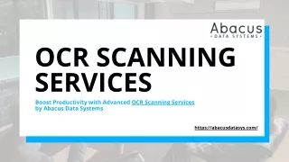 OCR Scanning Services - Abacus Data Systems