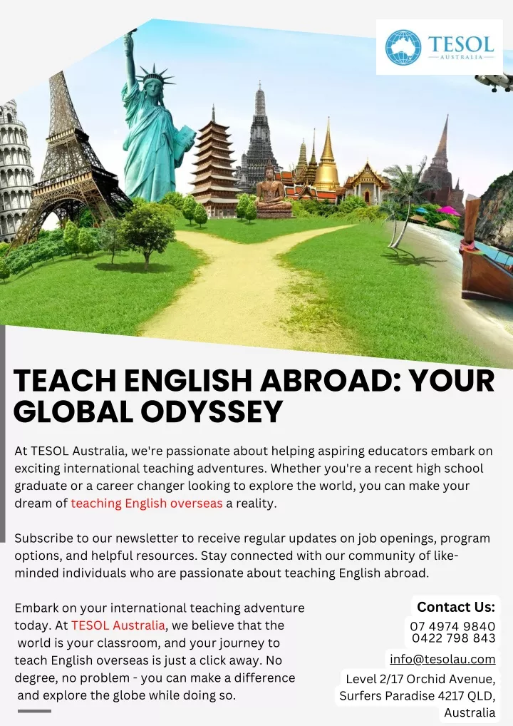 teach english abroad your global odyssey