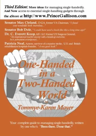 READ [PDF] One-Handed in a Two-Handed World, 3rd Edition