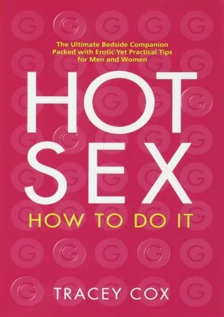 get [PDF] Download Hot Sex: How to Do It