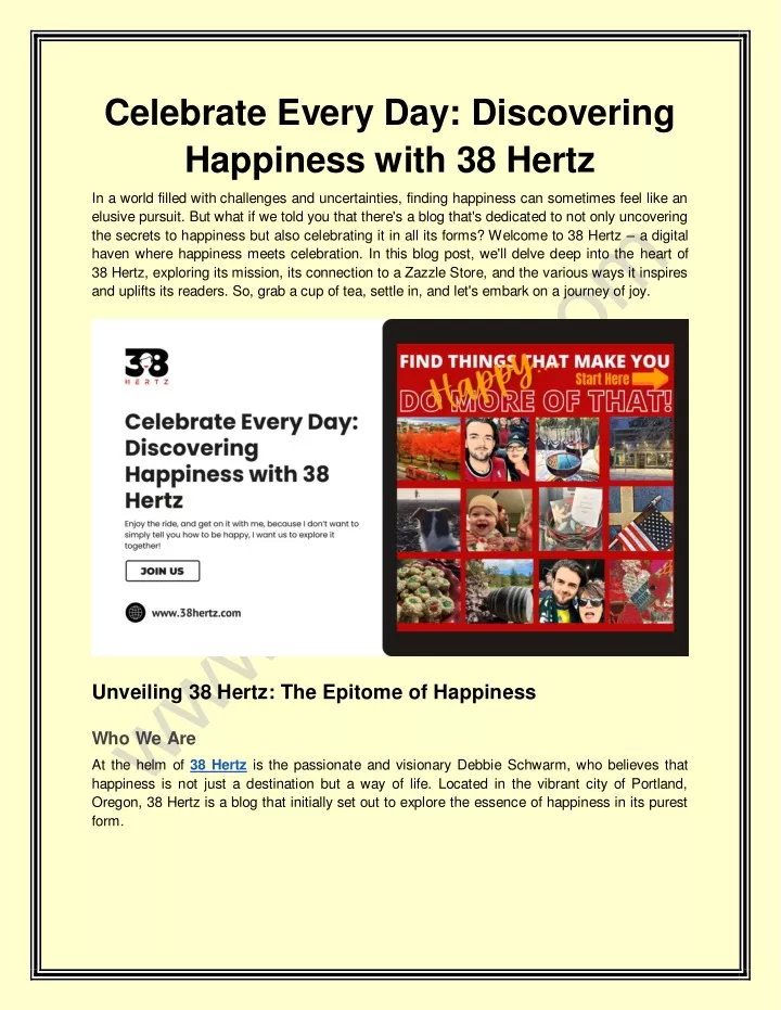 celebrate every day discovering happiness with