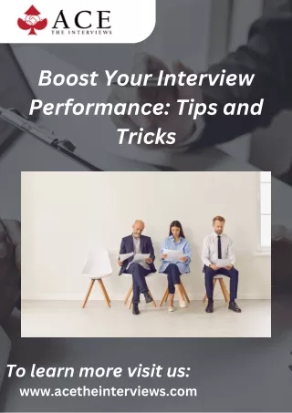 Boost Your Interview Performance Tips and Tricks